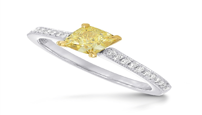 Yellow Fancy Diamond ring by Leibish