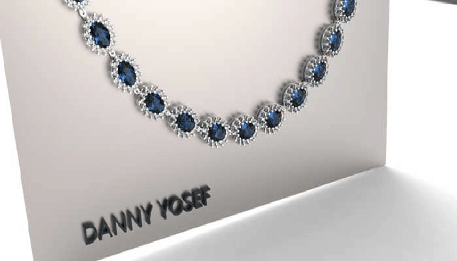 A sapphire necklace A sapphire necklace