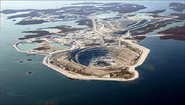 The Diavik diamond mine