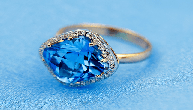 Blue Citrine Ring