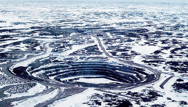 The defunct Jericho Diamond Mine, Nunavut, Canada