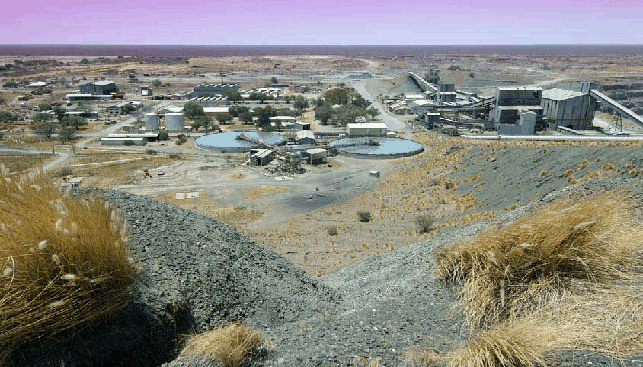 The Letlhakane diamond mine in Botswana