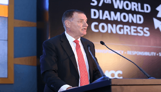 President of the World Federation of Diamond Bourses Ernie Blom