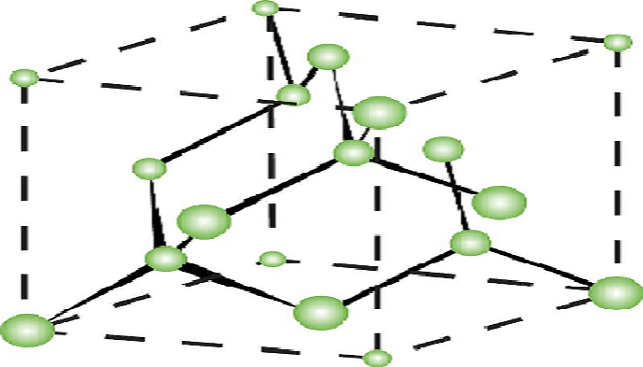 Schematic structure of the diamond