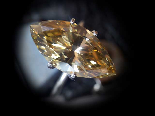 Brown diamond ring