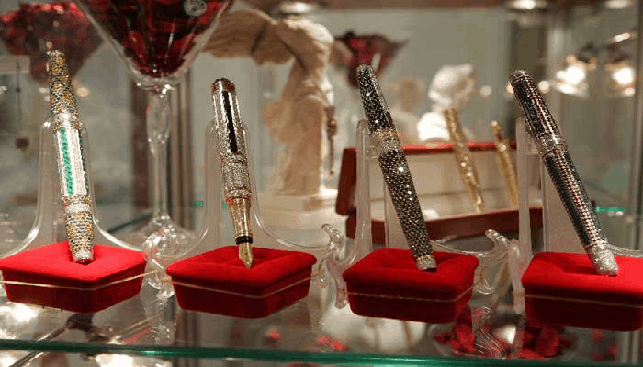 Diamond encrusted pens