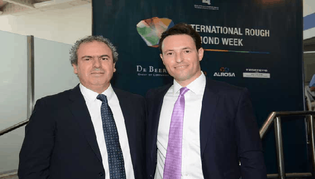 IDE President Yoram Dvash and Rough Diamond Week Chairman Shai Schnitzer at the opening