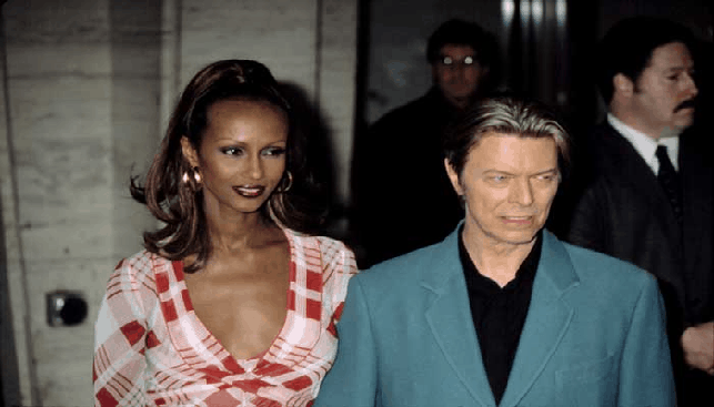 Iman and David Bowie