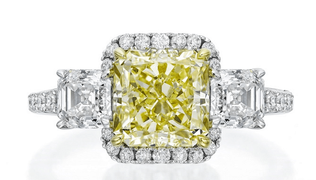 Dalumi's Yellow Fancy Diamond Ring