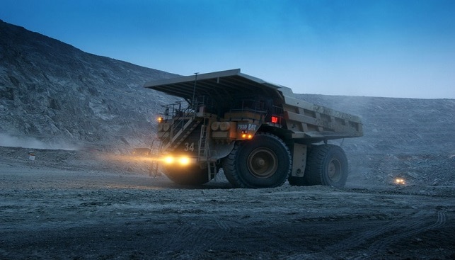 Truck at Venetia diamond mine