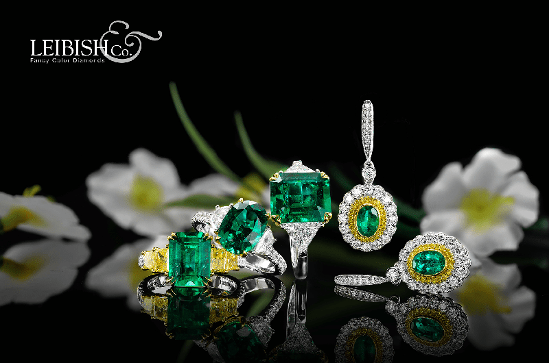 Leibish emerald and Diamond Jewelry