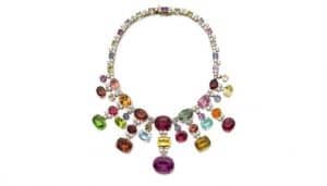 Gem set and diamond necklace Palette- Michelle della Valle- Sotheby's Geneva June 2017