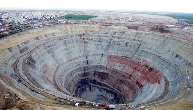 Mir Diamond Mine Russia