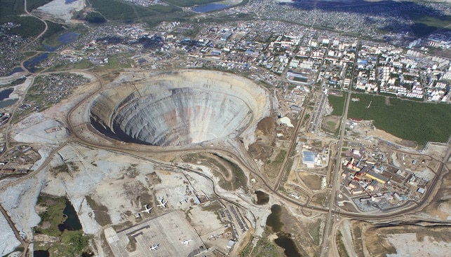 Mir Diamond Mine Russia