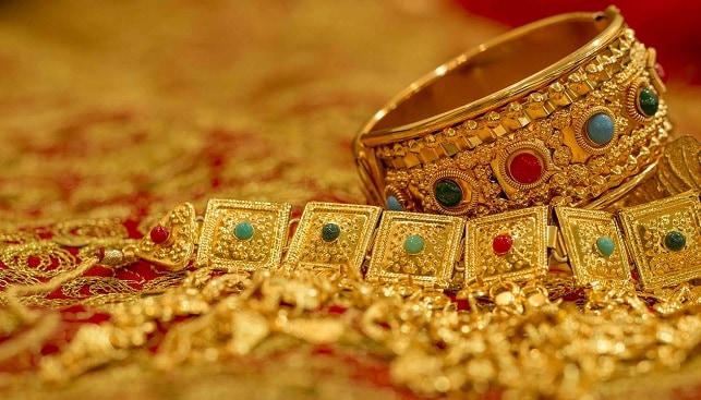 Gold jewelry gems india