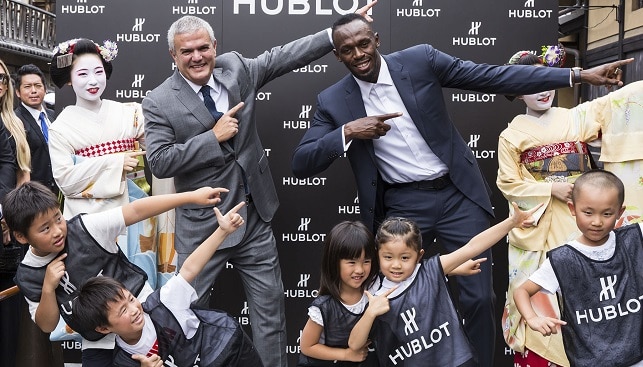 Usain Bolt hublot diamonds