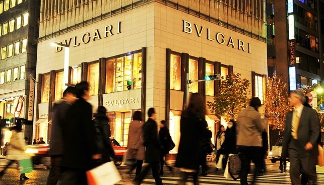 Bulgari LVMH jewelry japan shop street