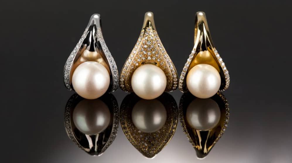 diamond pearl pendants