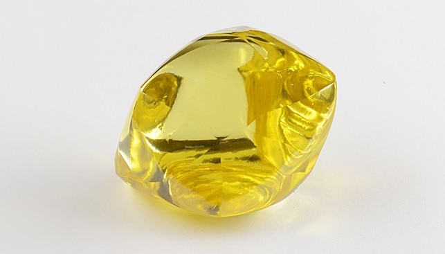 yellow diamond Alrosa Russia