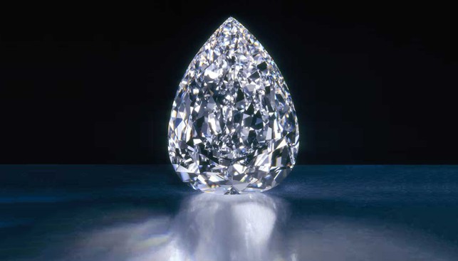 Millennium star diamond De Beers pear shape