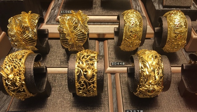 Chinese gold rings bracelets