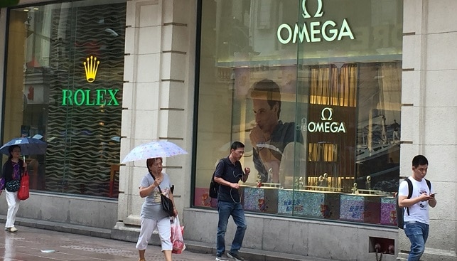 Rolex Omega jewelry China street