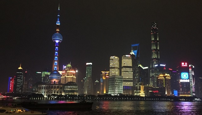 Shanghai, china at night