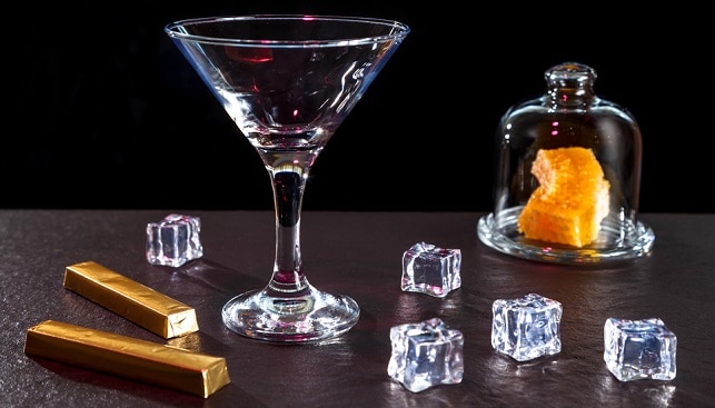 luxury drink gold bars