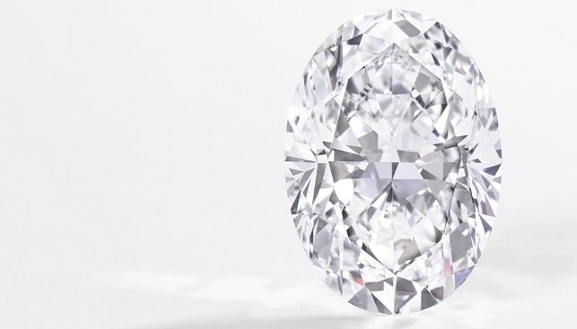 Oval Flawless diamond ring