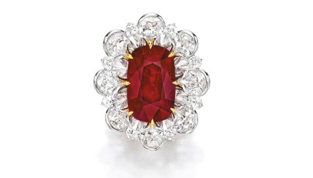 Sotheby's Ruby Diamond Ring