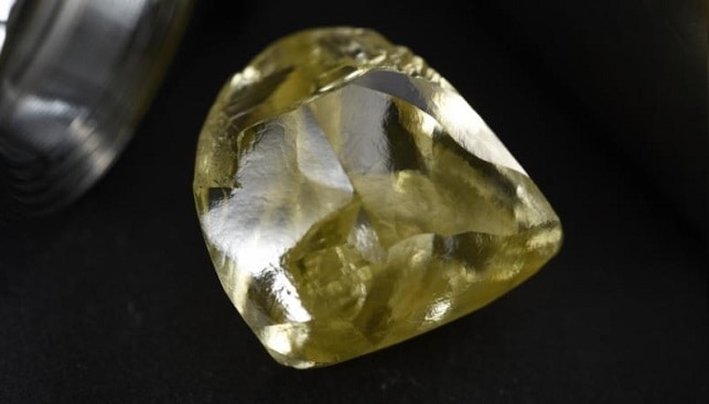 big yellow fancy diamond