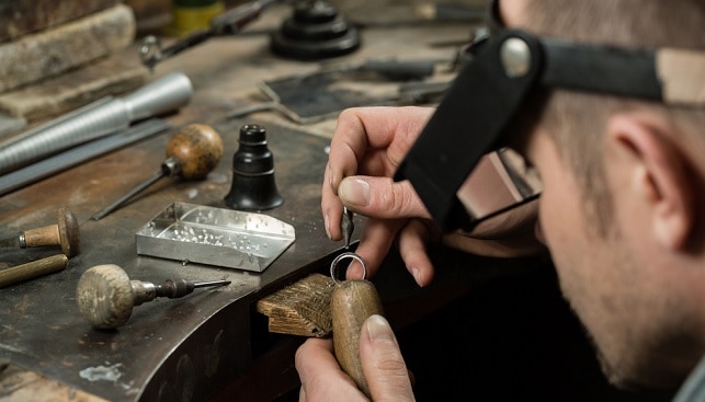 jewelery making diamond ring