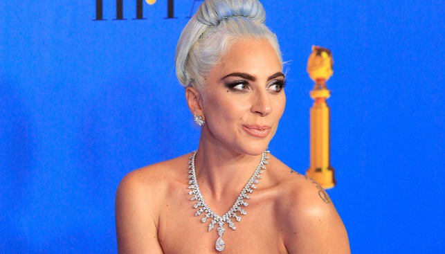 lady gaga golden globe diamond