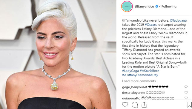 Lady Gaga Tiffany diamond