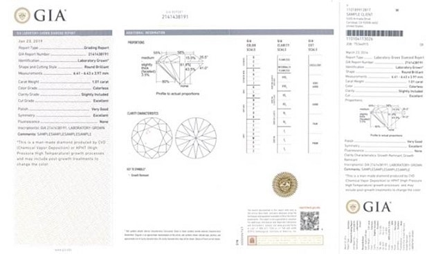 gia lab diamonds report