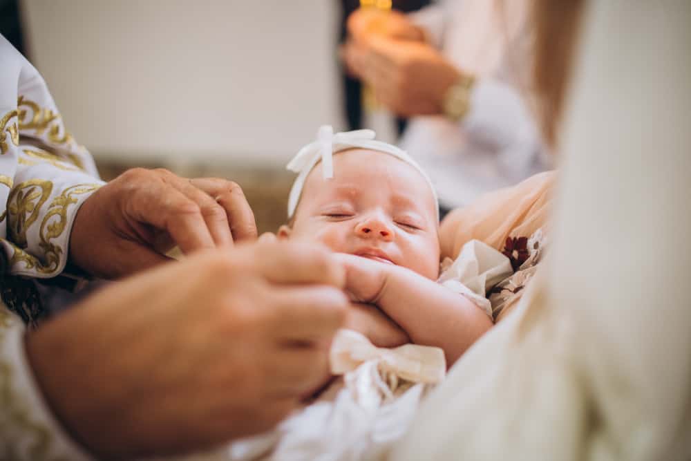 Baptizing child church