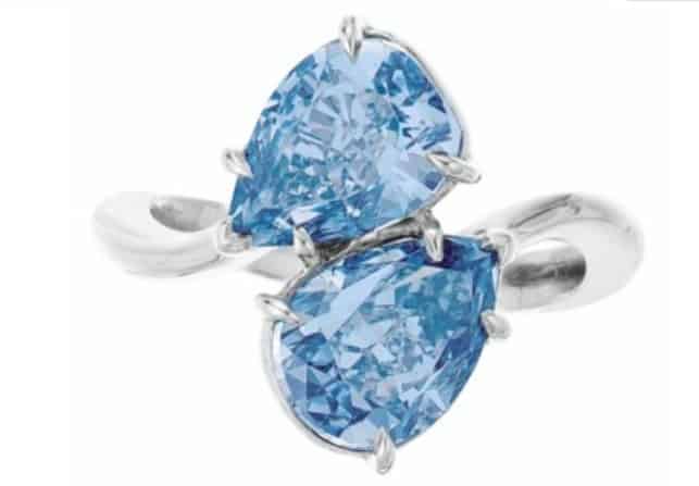 twin blue diamonds christies