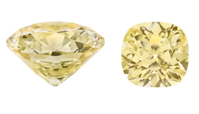 Fancy yellow diamond ring