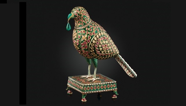 enamelled gem model parrot