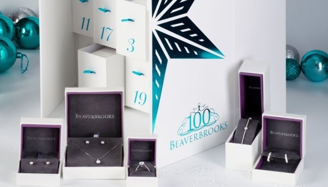 Beaverbrooks advent calendar diamond jewelry