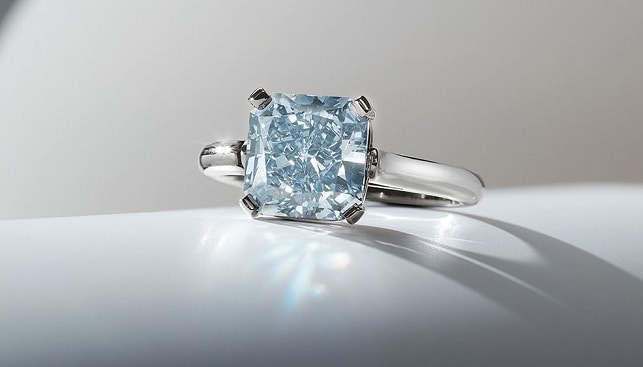 blue diamond engagement rings tiffany