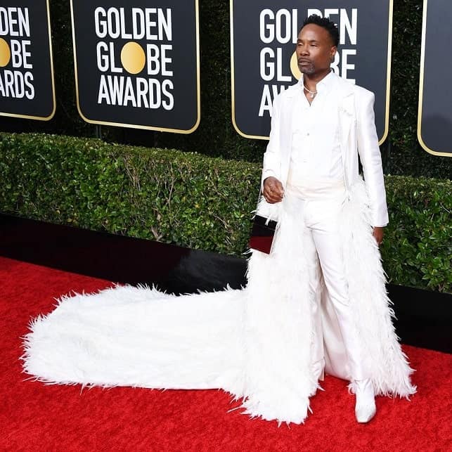 billy porter diamond jewelry at the golden globe