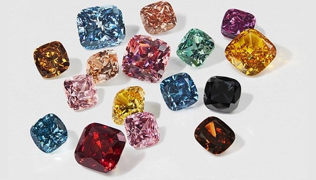 Swarowski introduces 16 new colors of lab grown diamonds