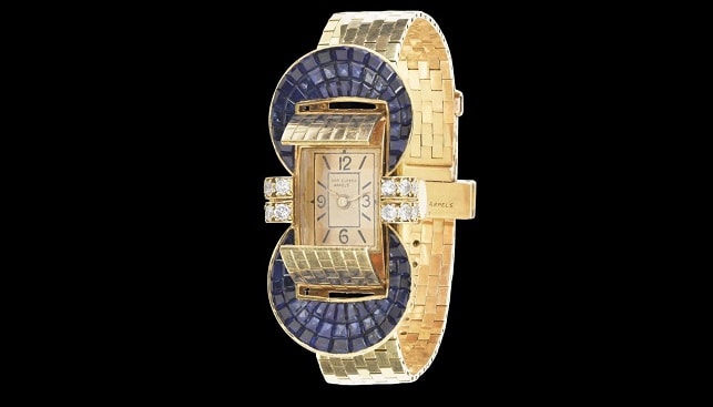 gold diamond watch by Van Cleef and Arpels