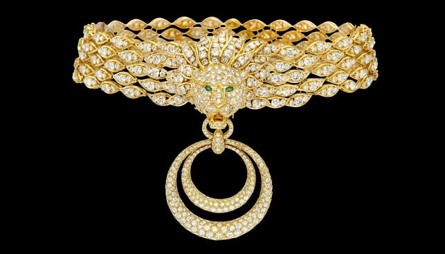 yellow gold diamonds necklace by Van Cleef and Arpels