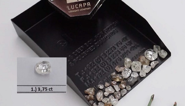 lucapa lulu rough diamonds