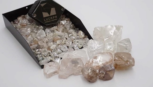 rough diamonds lulu angola lucapa