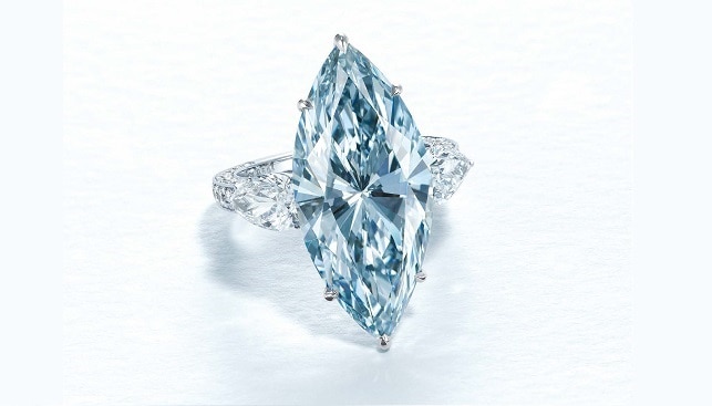 blue diamond ring christies