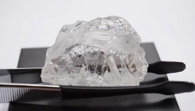 lucapa 113 carat rough diamond