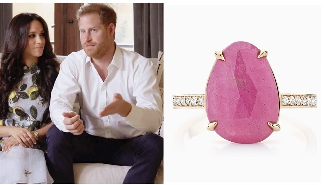 Meghan markle pink on sale sapphire ring